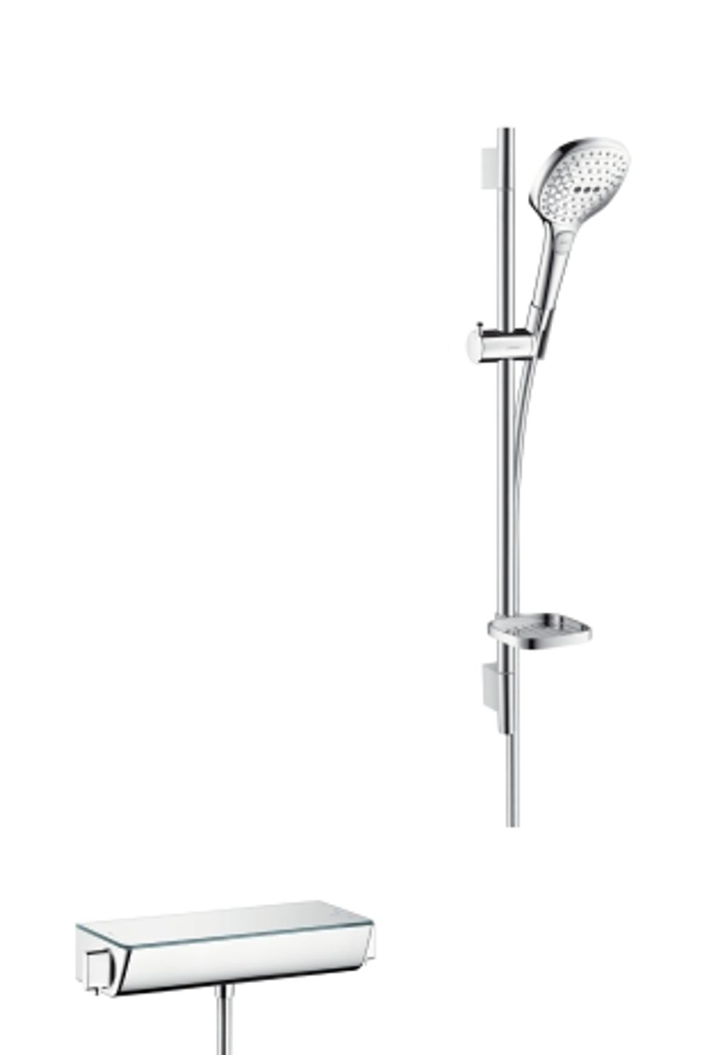 https://raleo.de:443/files/img/11eeea2530a7159092906bba4399b90c/size_l/Hansgrohe-HG-Brausenkombi-Raindance-Select-E-120-Therm-Brause-AP-Ecostat-Sel-U650mm-chr-27038000 gallery number 1